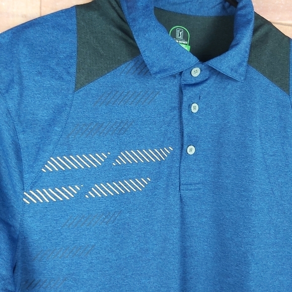 🍄3/50$🍄 PGA TOUR Golf athletic fit polo short sleeve shirt size Large - Picture 2 of 8